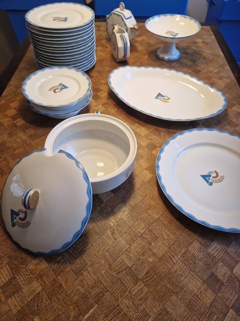 Magnifique ensemble vintage en porcelaine de Limoges, Enlèvement