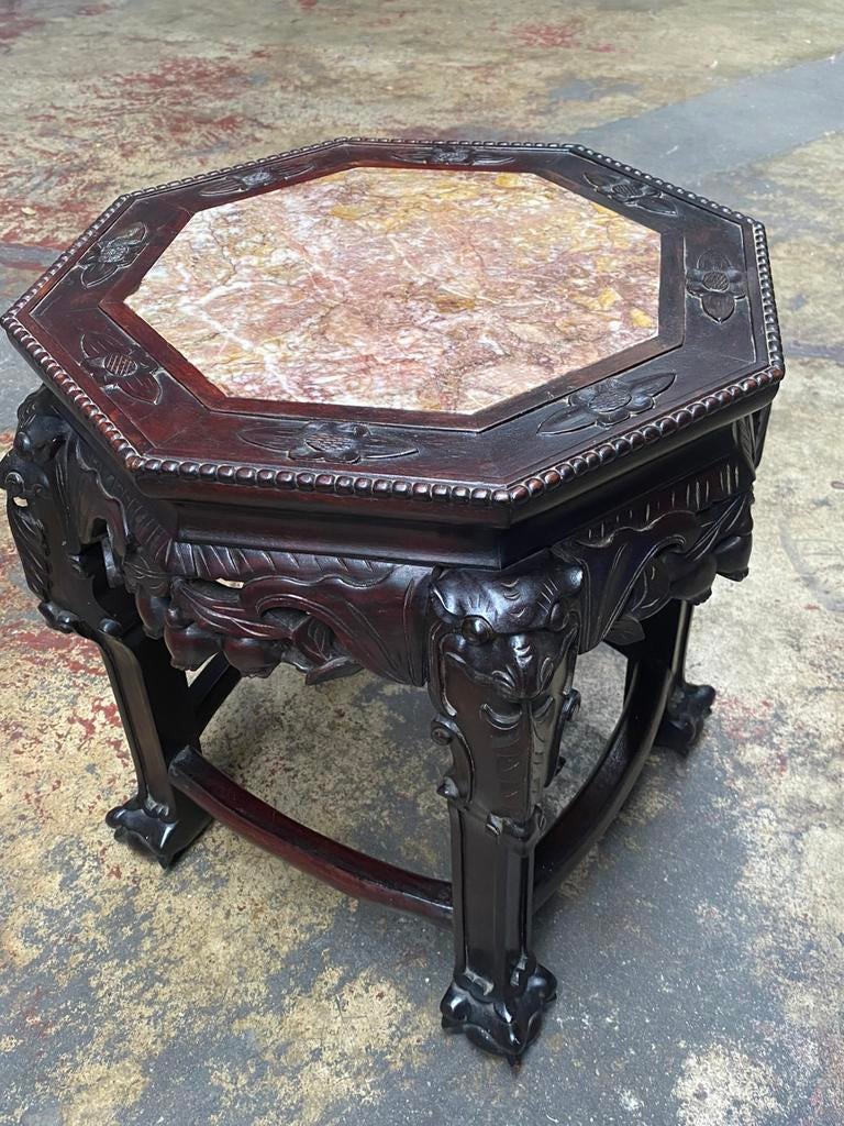 Support à plantes antique en acajou  sculpté, Enlèvement, Comme neuf