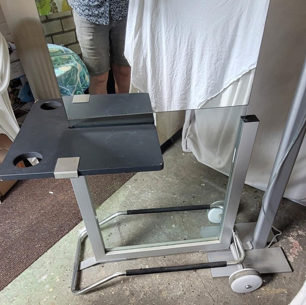 dubbele spiegel + verlichting, Ophalen, Zo goed als nieuw