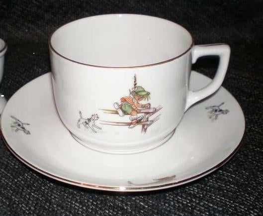 Oud kopje of tas Bavaria met hondjes, Ophalen of Verzenden, Nieuw, Porselein, Kop(pen) en/of Schotel(s)