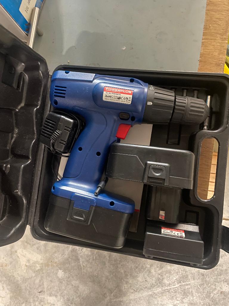 schroefmachine viseuse dubbele batt, Ophalen, Zo goed als nieuw, Minder dan 400 watt, Boor- en Schroefmachine