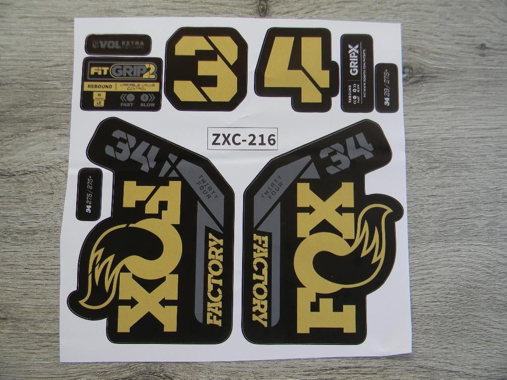 fox stickers voor fiets, Fietsen en Brommers, Ophalen, Nieuw