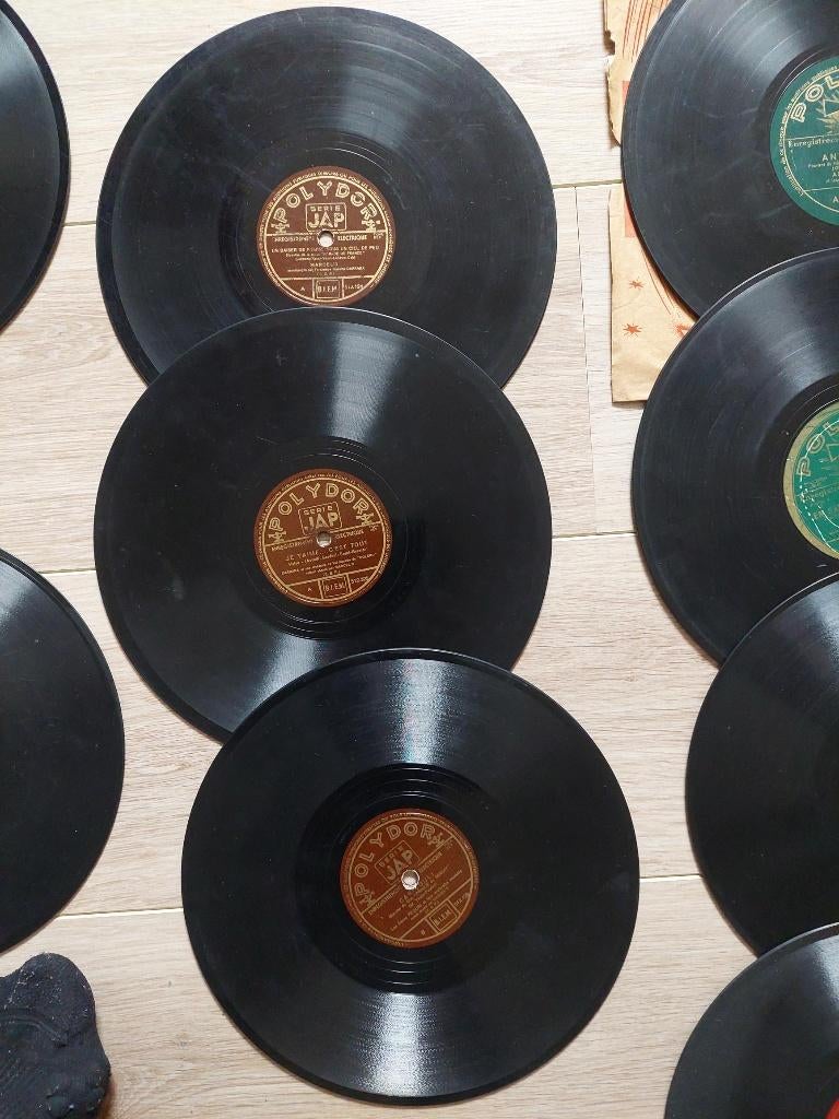 Oude 78-toeren grammofoonplaten te koop, Ophalen
