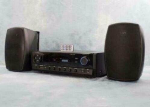 Tuner met USB SD Bluetooth en Buiten Speakers 053B-SET, Audio, Tv en Foto, Stereoketens, Ophalen of Verzenden, Nieuw, Speakers