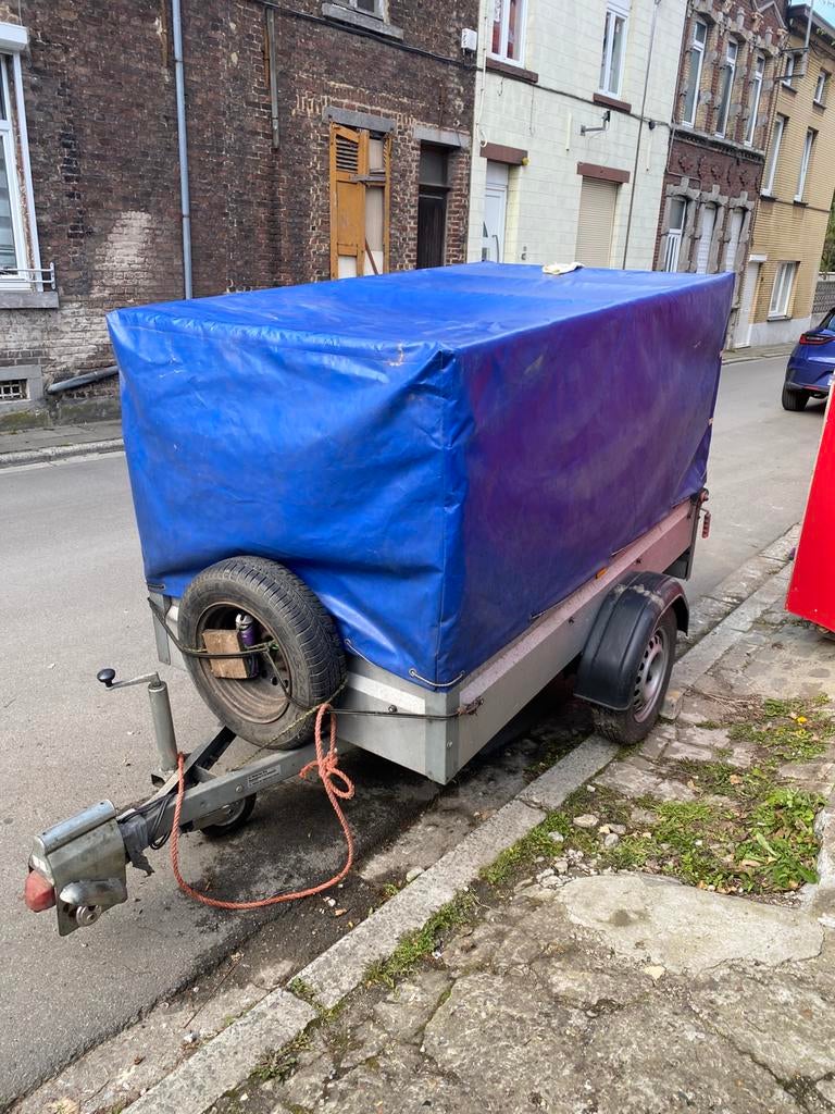 Remorque bâchée – bon état – prête à l’emploi, Ophalen, Gebruikt