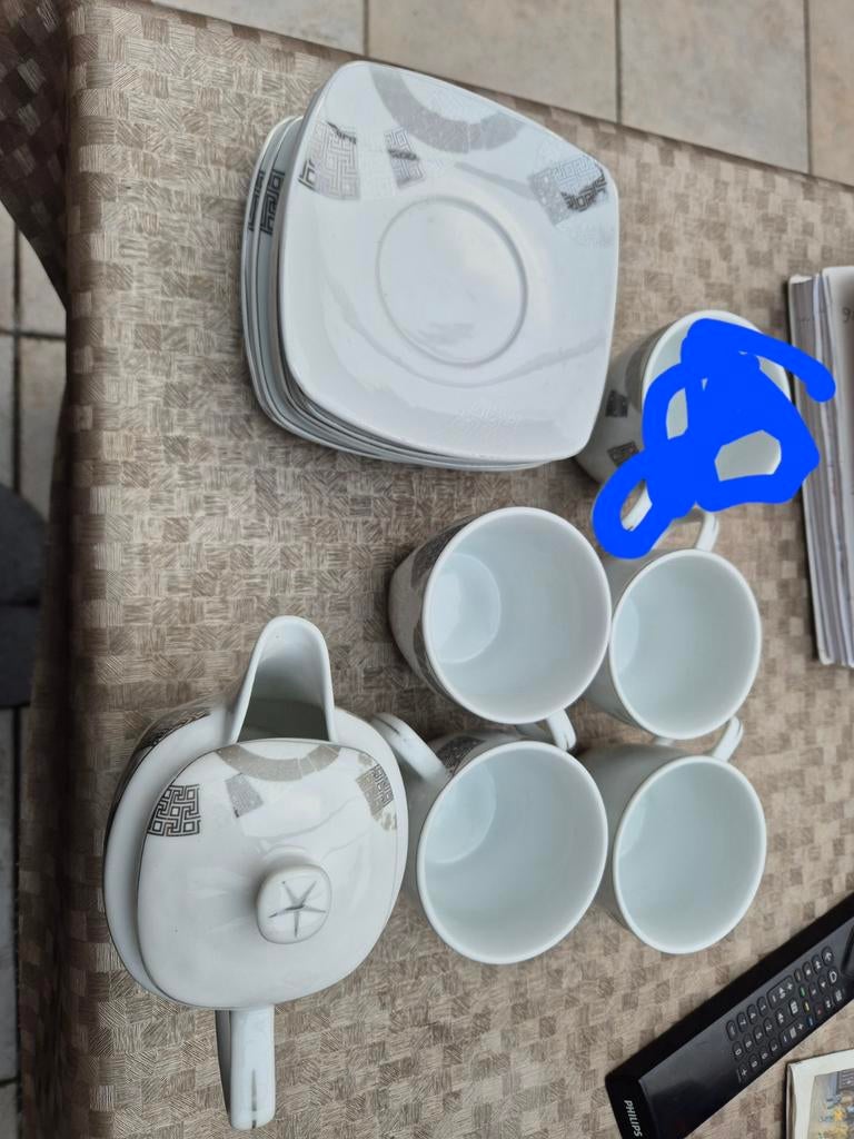 Karaz vintage porceleinen koffie set, Huis en Inrichting, Ophalen of Verzenden