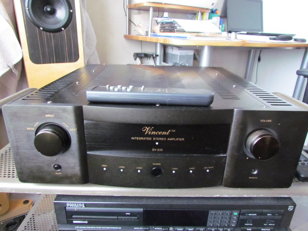 amplificateur VINCENT intégré SV-233 audiophile, Autres marques, Enlèvement, 120 watts ou plus, Stéréo