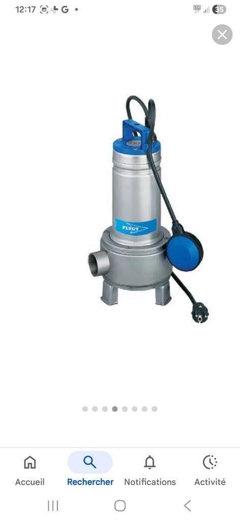 Pompe vide cave avec flotteur., Jardin & Terrasse, Pompes à eau, Enlèvement