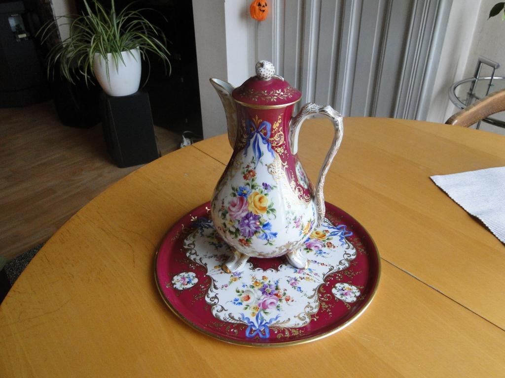 Assiette et cafetière Limoges par C. Le Tallec, Antiquités & Art, Enlèvement