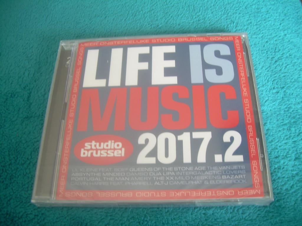 2 CD S - STUDIO BRUSSEL - LIFE IS MUSIC - 2017 .2, Ophalen of Verzenden, Nieuw in verpakking, Pop