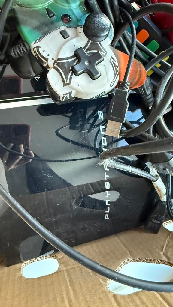 2x playstation 3 + toebehoren, Games en Spelcomputers, Spelcomputers | Sony PlayStation 3, Ophalen, Gebruikt, Met 3 controllers of meer