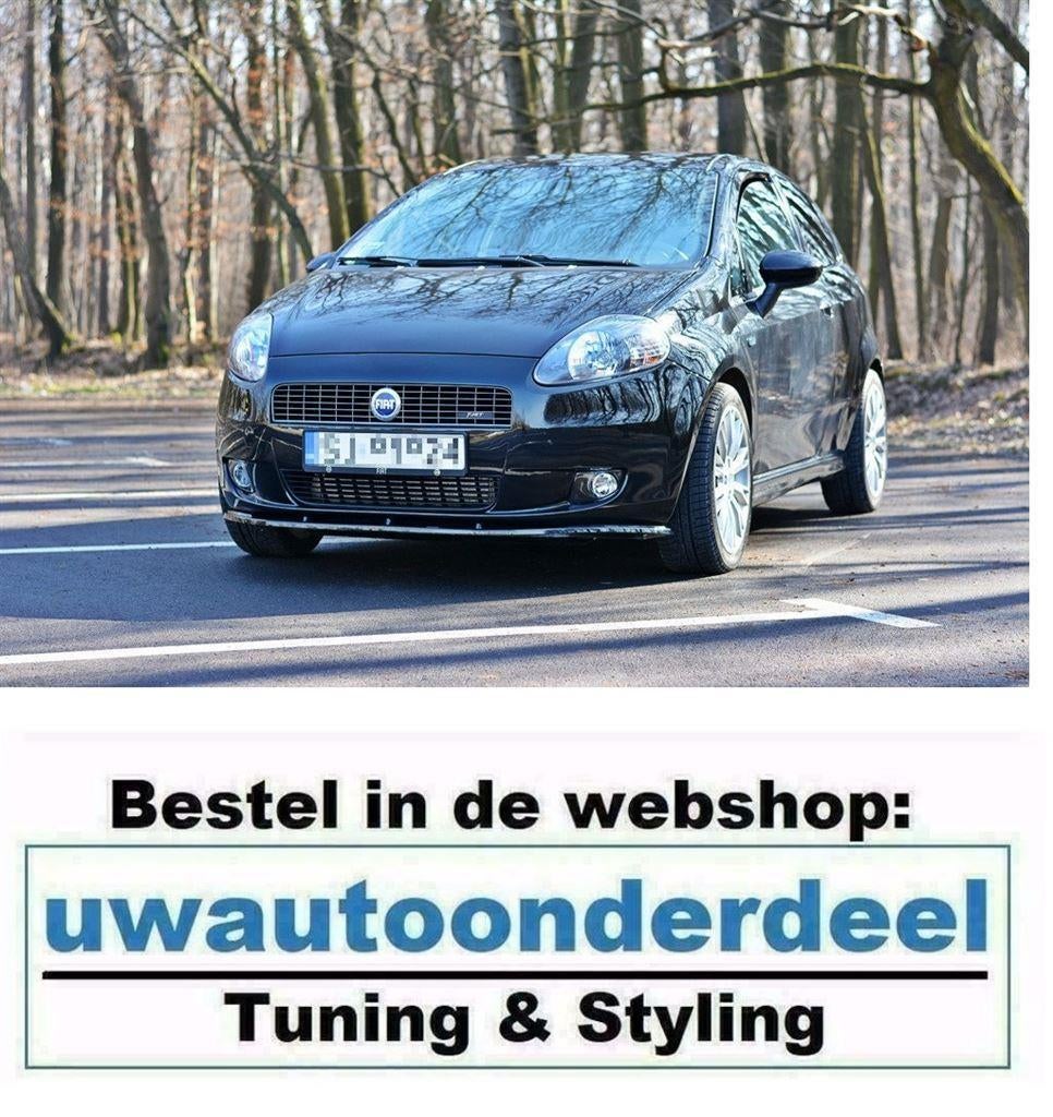 Maxton Design Spoiler Lip Splitter Voor Fiat Grande Punto, Verzenden