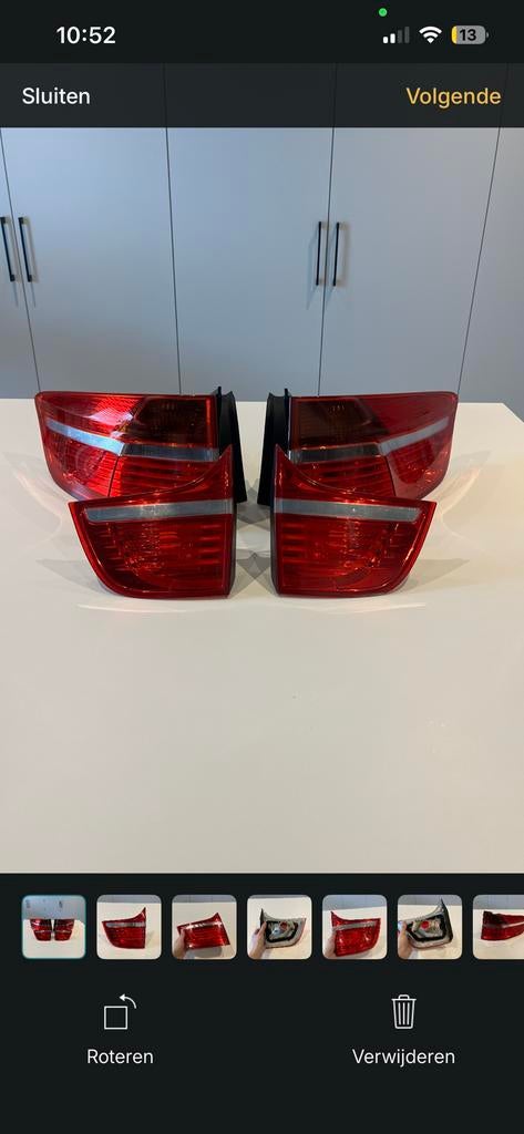 X6 achterlichten, Auto-onderdelen, Verlichting, Ophalen, Gebruikt, BMW