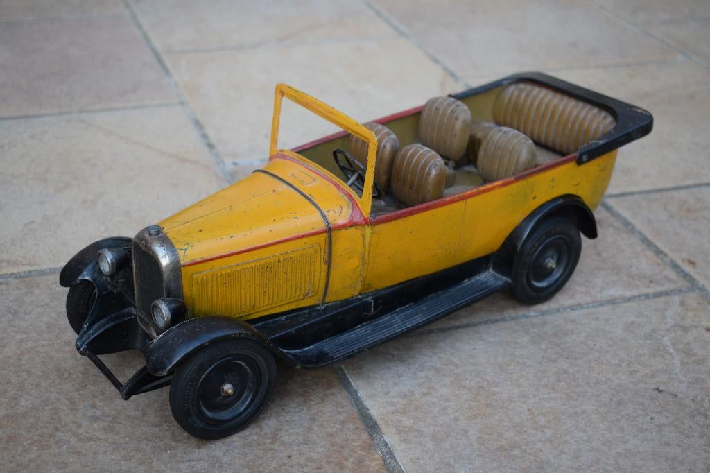 Zeldzame blikken speelgoed Citroen C4 torpedo bus 1928, Antiek en Kunst, Ophalen of Verzenden