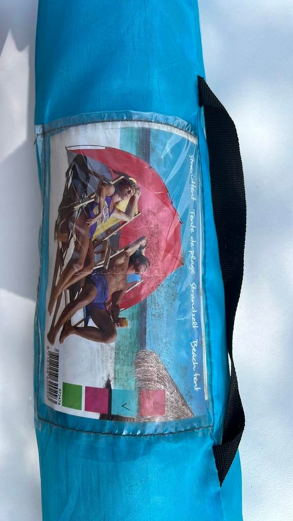 Demi tente de plage ou camping pour adultes, bébés, chien, Caravans en Kamperen, Tenten, Ophalen of Verzenden, Zo goed als nieuw