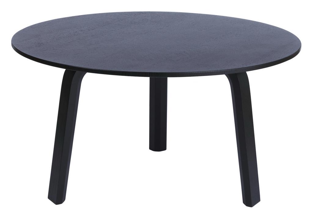 HAY Bella Coffee Table Black / D60cm - H32cm, Huis en Inrichting, Tafels | Salontafels, Nieuw, Minder dan 50 cm, Eikenhout, Rond