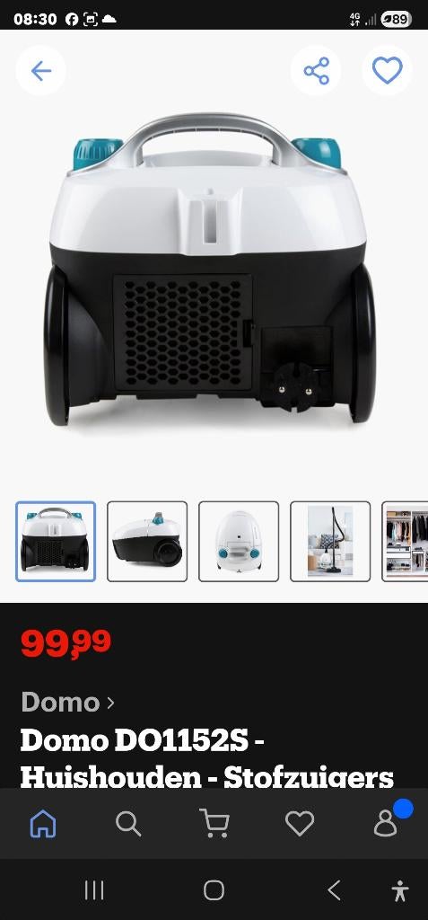 Stofzuiger, Elektronische apparatuur, Ophalen, Nieuw, Stofzuiger