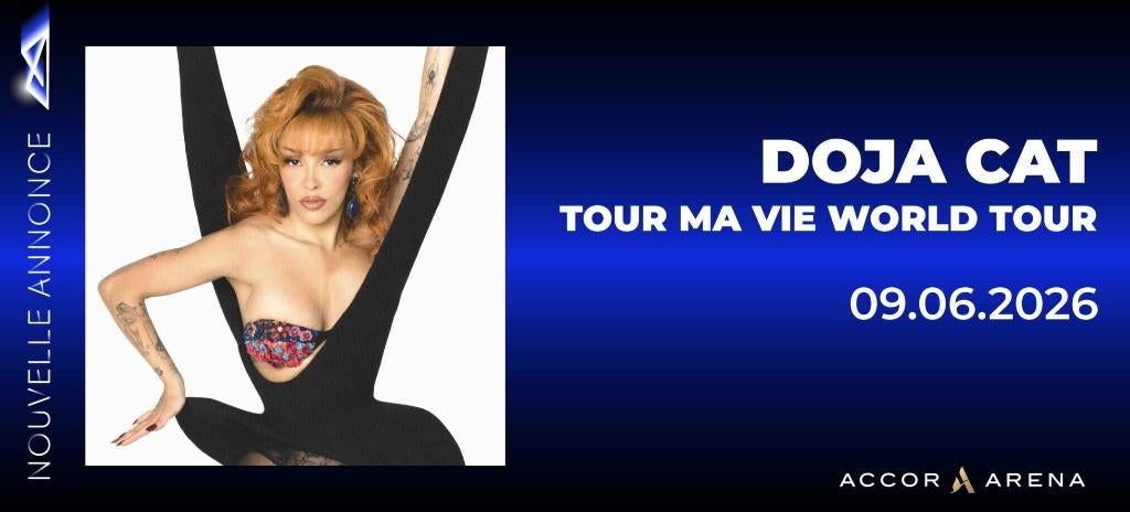 Places de concert DOJA CAT - Accor Arena - 09/06/2026, Tickets & Billets