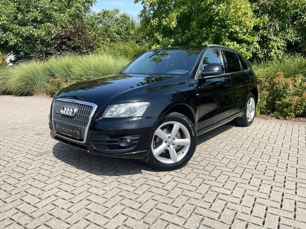 Audi Q5 2.0 TFSI *S-Line* - 2009/200.000km/Euro 5b - EXPORT, Auto's, Automaat, Q5, Zwart, Leder