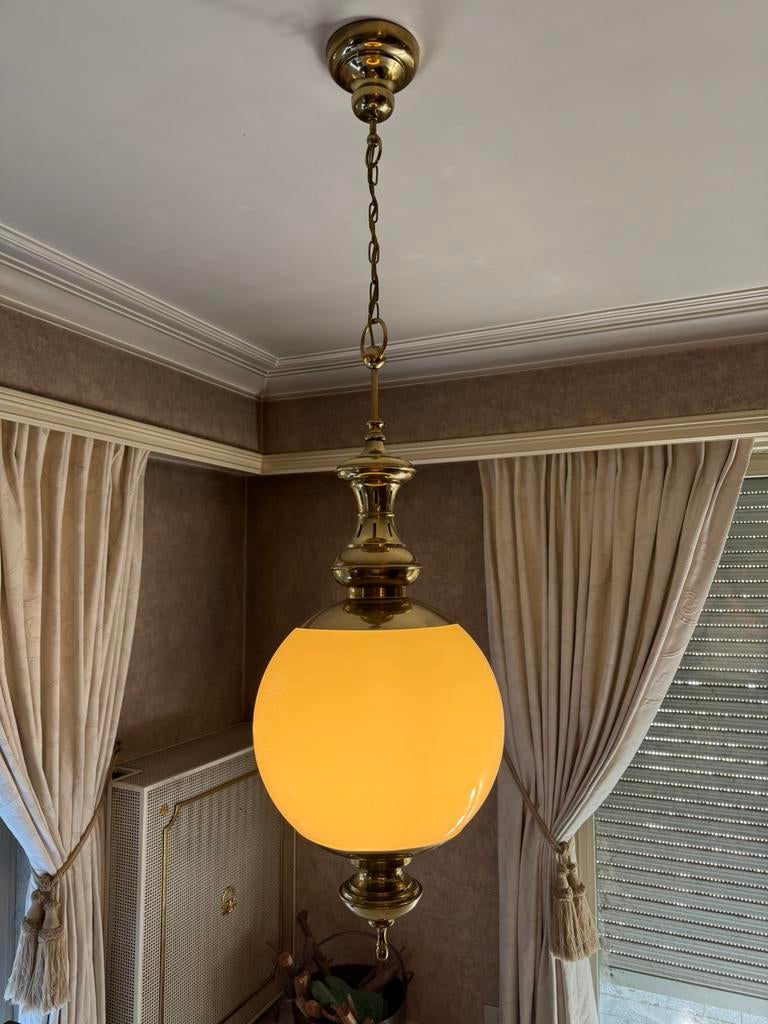 Grote design hang bollampen 2x, Enlèvement, Comme neuf, Métal, Oosters