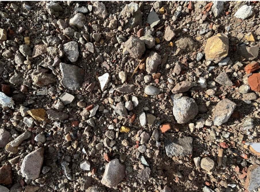 Gratis steenpuin, Tuin en Terras, Ophalen, Gebruikt, Overige materialen, Grind