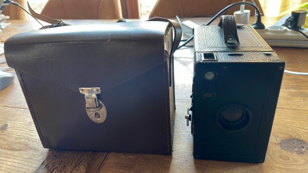 Oud Zeiss Box Tengor fototoestel uit jaren 30, Antiek en Kunst, Ophalen