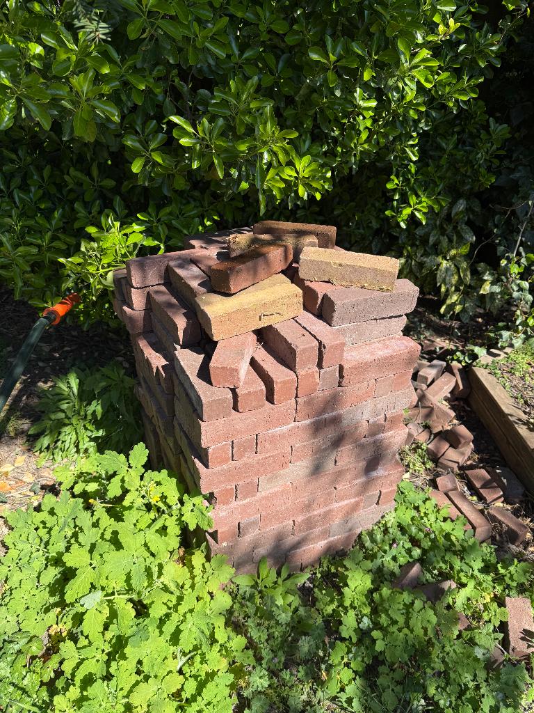 Natuurstenen terras tegels / klinkers, Ophalen, Gebruikt, Klinkers, Natuursteen