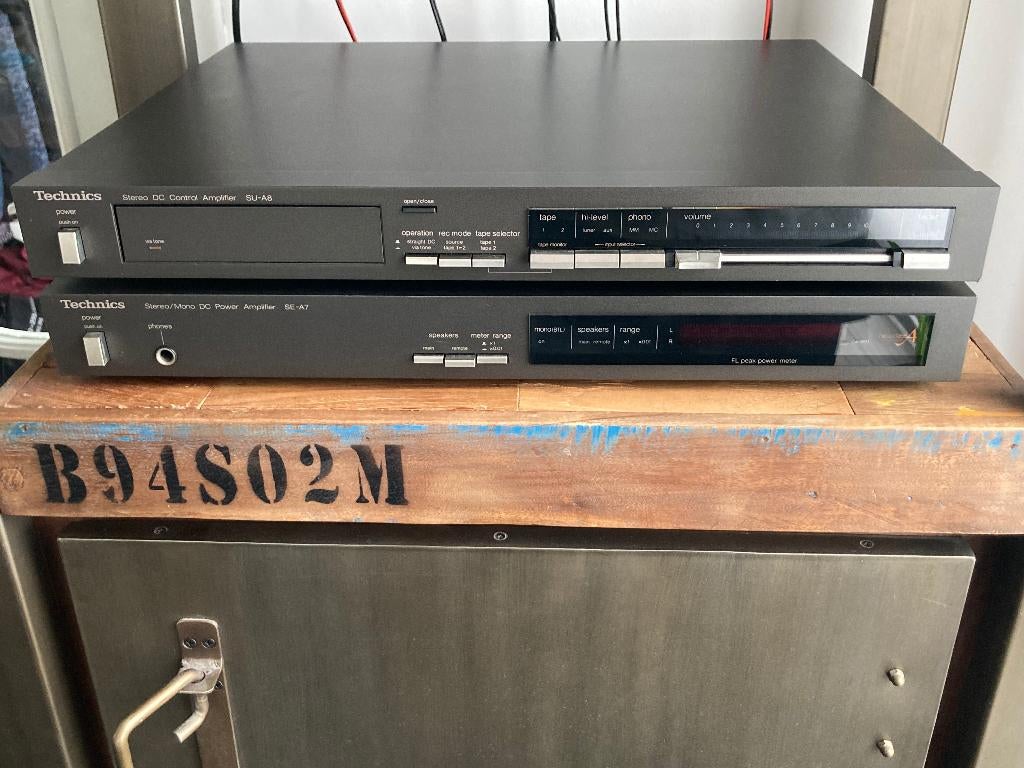 Technics su-a8 en se-a7 versterker, Audio, Tv en Foto, Versterkers en Ontvangers, Gebruikt, 60 tot 120 watt, Stereo, Ophalen