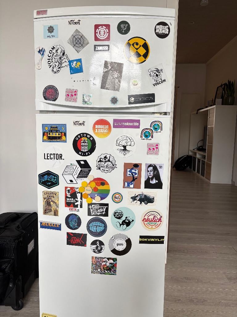 Zanussi combi frigo + diepvries, Electroménager, 120 à 140 cm, Avec compartiment congélateur, Enlèvement, Utilisé