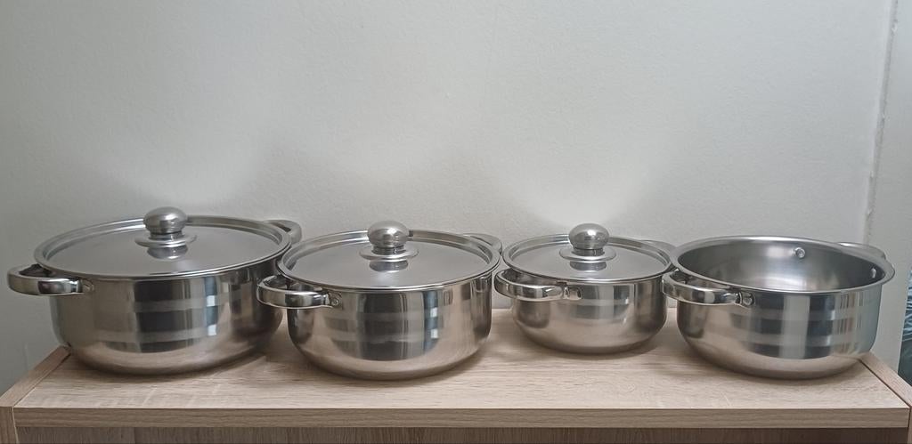 Set kookpotten, Ophalen of Verzenden, Gebruikt, Kookpan of Snelkookpan