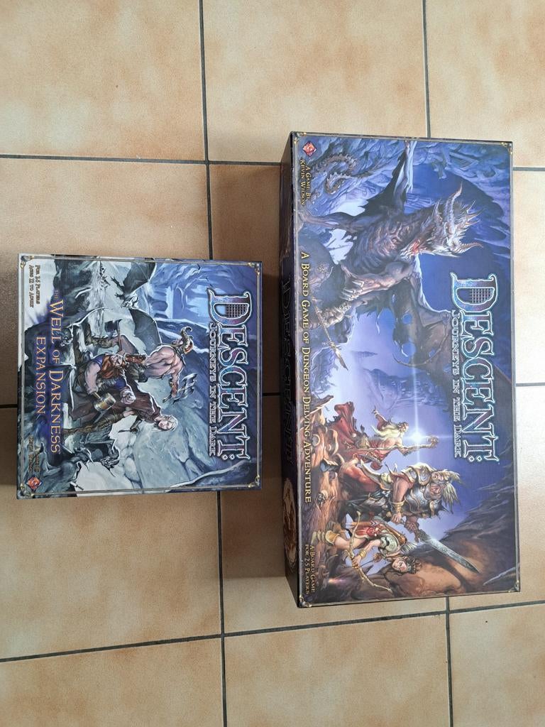 Descent 1st edition + uitbreiding The Well of Darkness, Hobby & Loisirs créatifs, Jeux de cartes à collectionner | Yu-gi-Oh!, Enlèvement
