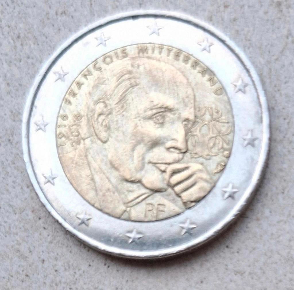 2 euro Frankrijk 2016. François Mitterrand, Postzegels en Munten, Munten | Europa | Euromunten, Ophalen of Verzenden, Frankrijk