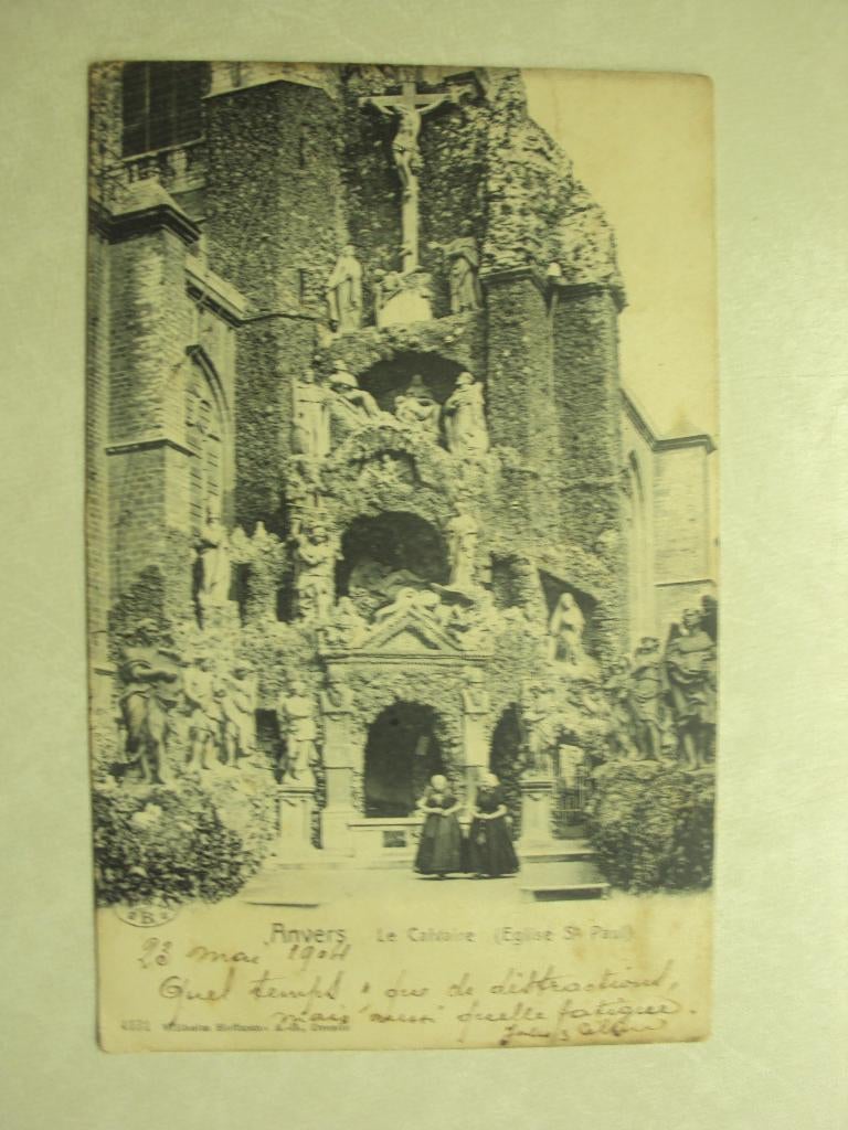 56837 - ANVERS - EGLISE ST-PAUL - LE CALVAIRE - ZIE 2 FOTO'S, Verzenden