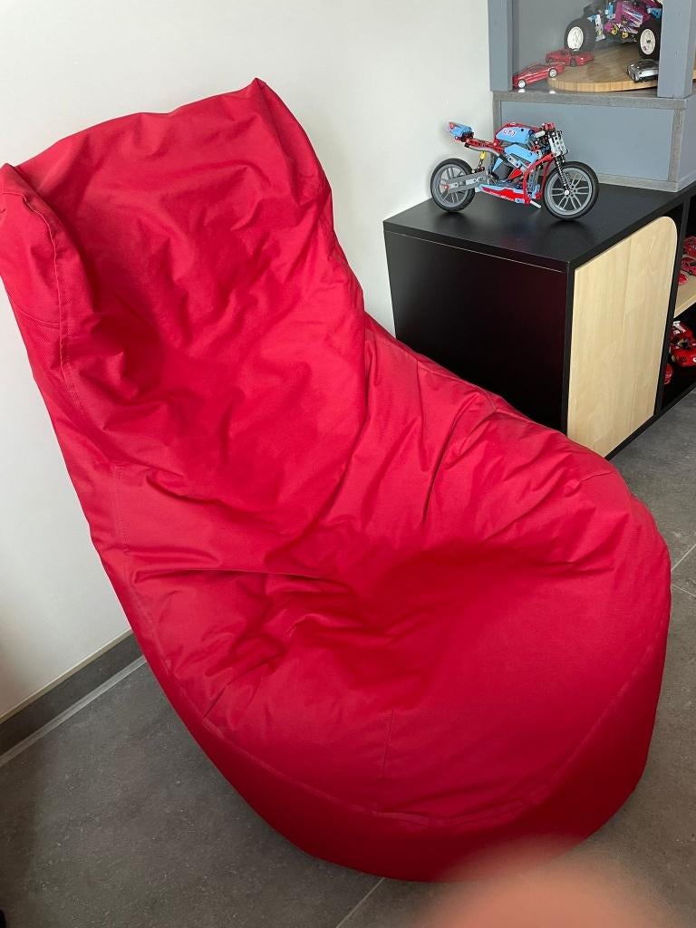 zitzak, Huis en Inrichting, Zitzakken, Ophalen, Zo goed als nieuw, Rood, Zitzak