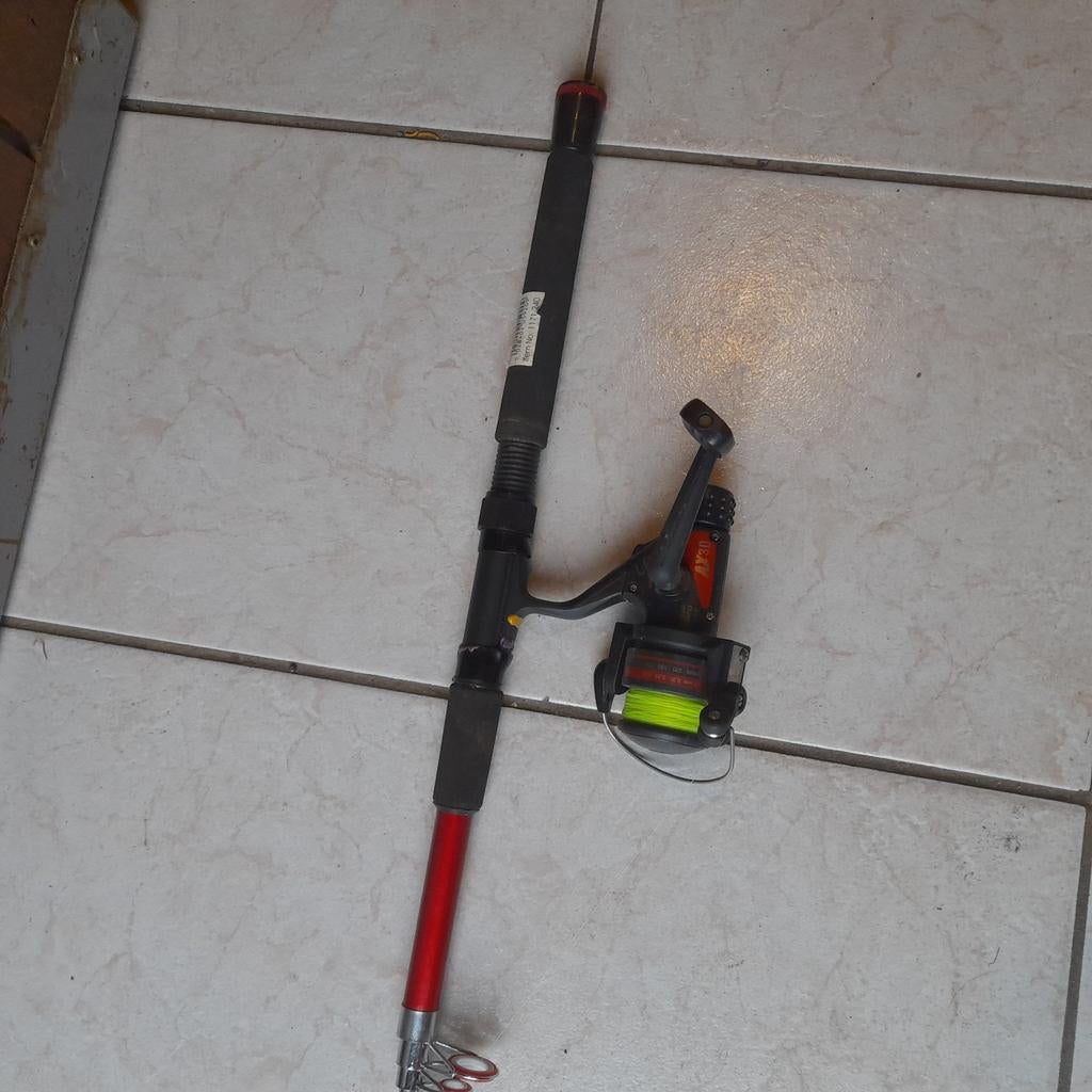 Canne au lancer 240cm, Enlèvement, Utilisé, Canne à lancer