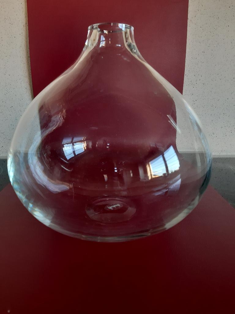Vase boule, Enlèvement ou Envoi, Comme neuf, Verre, Moins de 50 cm