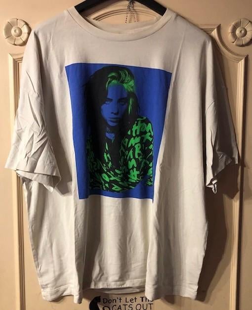 Billie Eilish t-shirt beige,maatXL, H&M, Beige, Maat 46/48 (XL) of groter, Ophalen of Verzenden