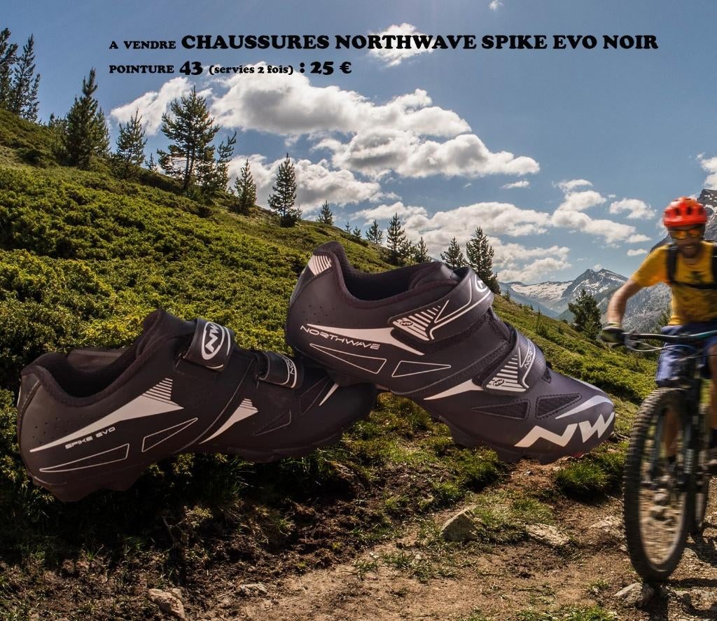 Chaussures Northwave Spike Evo Noir Pointure 43, Ophalen, Dames, Schoenen, Overige maten