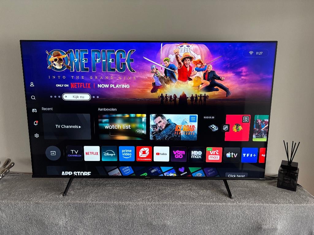 Smart Tv 4K mega groot scherm 65inch wifi internet enz..., Ophalen, LED, Zo goed als nieuw, 100 cm of meer