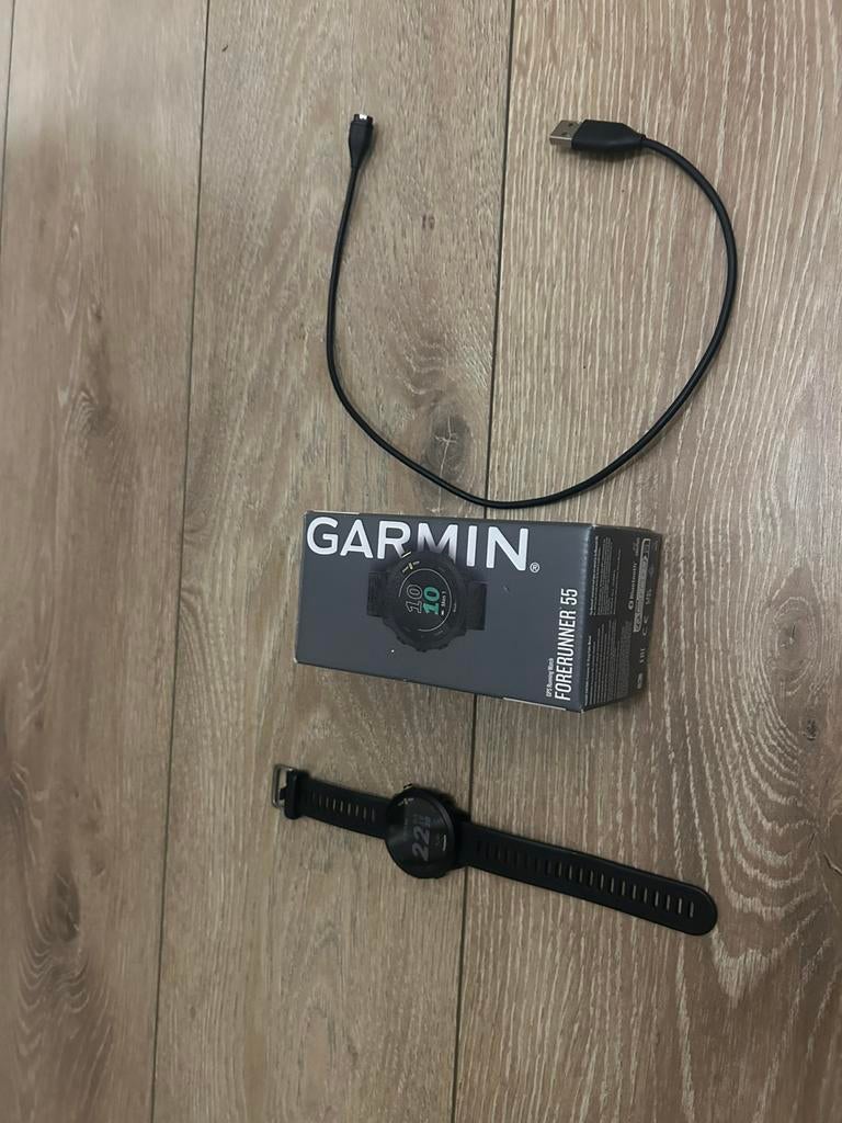 Garmin  Forerunner 55, Hoogte, Zwart, Ophalen of Verzenden, Zo goed als nieuw