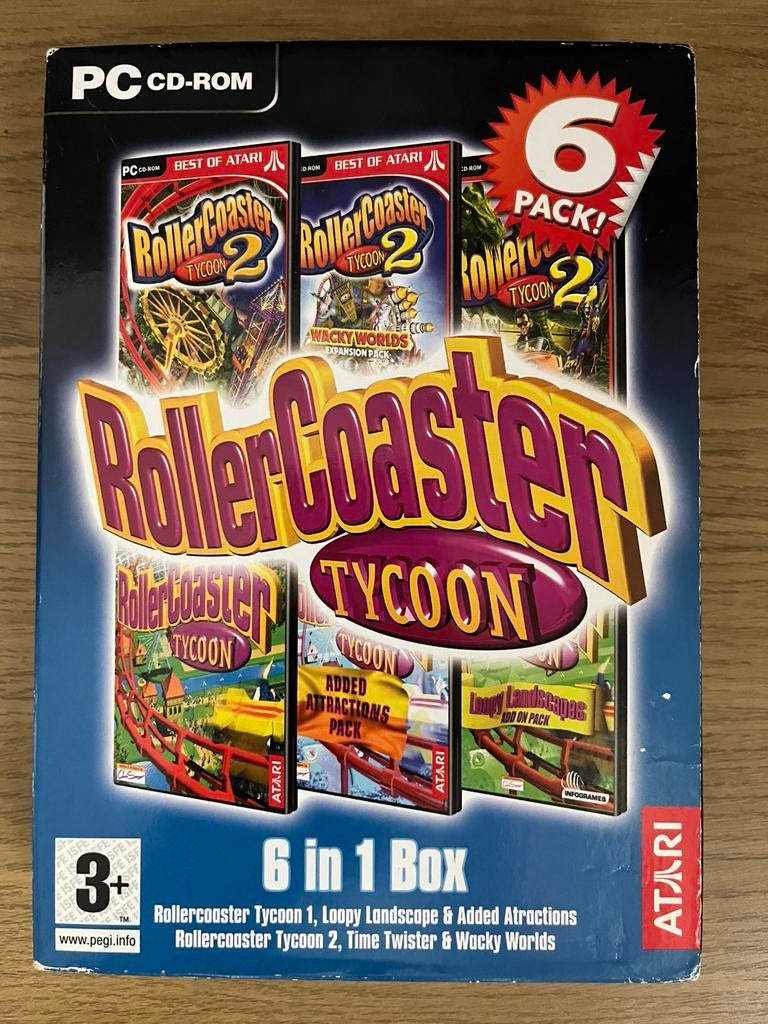 Rollercoaster Tycoon 2-pack, Consoles de jeu & Jeux vidéo, Jeux | PC, Enlèvement ou Envoi, 1 joueur, À partir de 3 ans, Aventure et Action