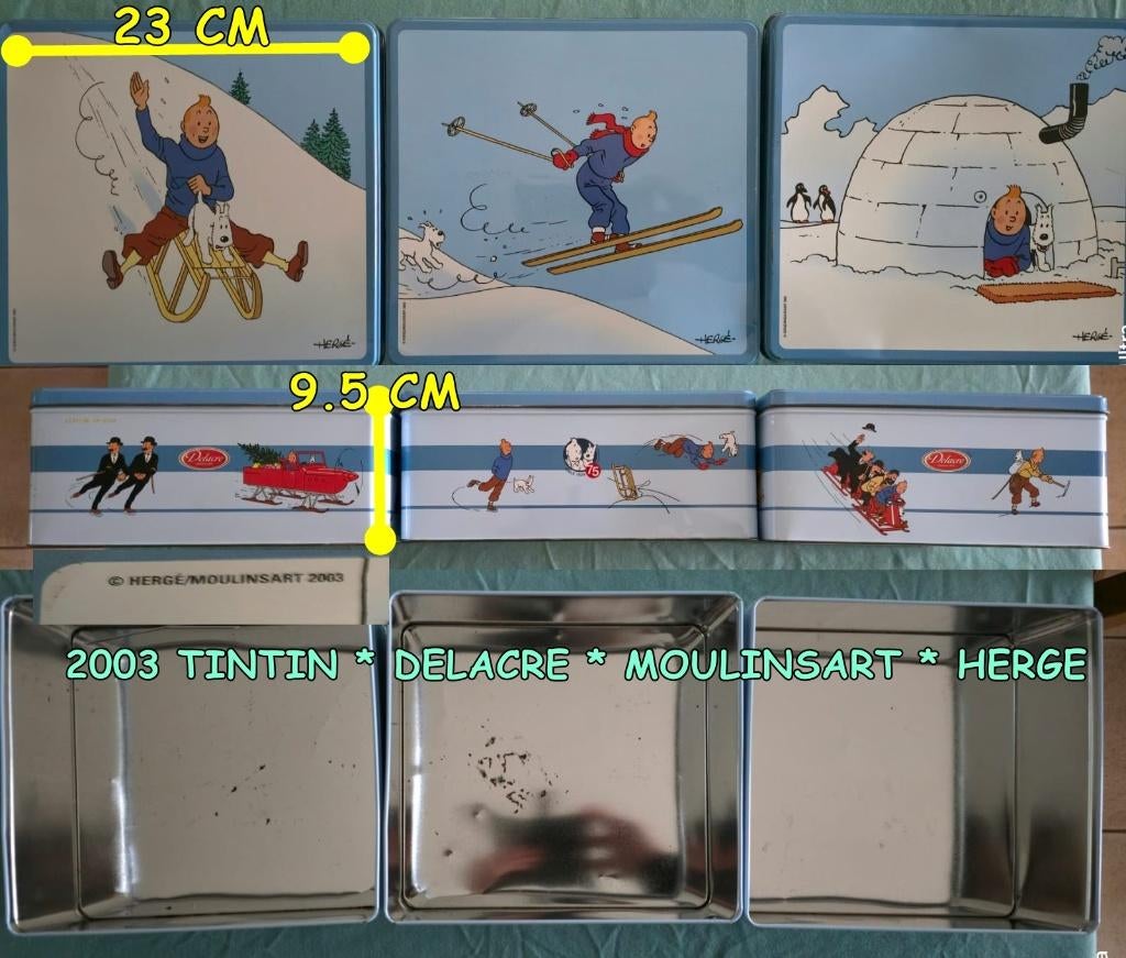 KUIFJE - DELACRE - MOULINSART - HERGÉ ** LOT 3 DOZEN, Verzamelen, Verzenden, Kuifje