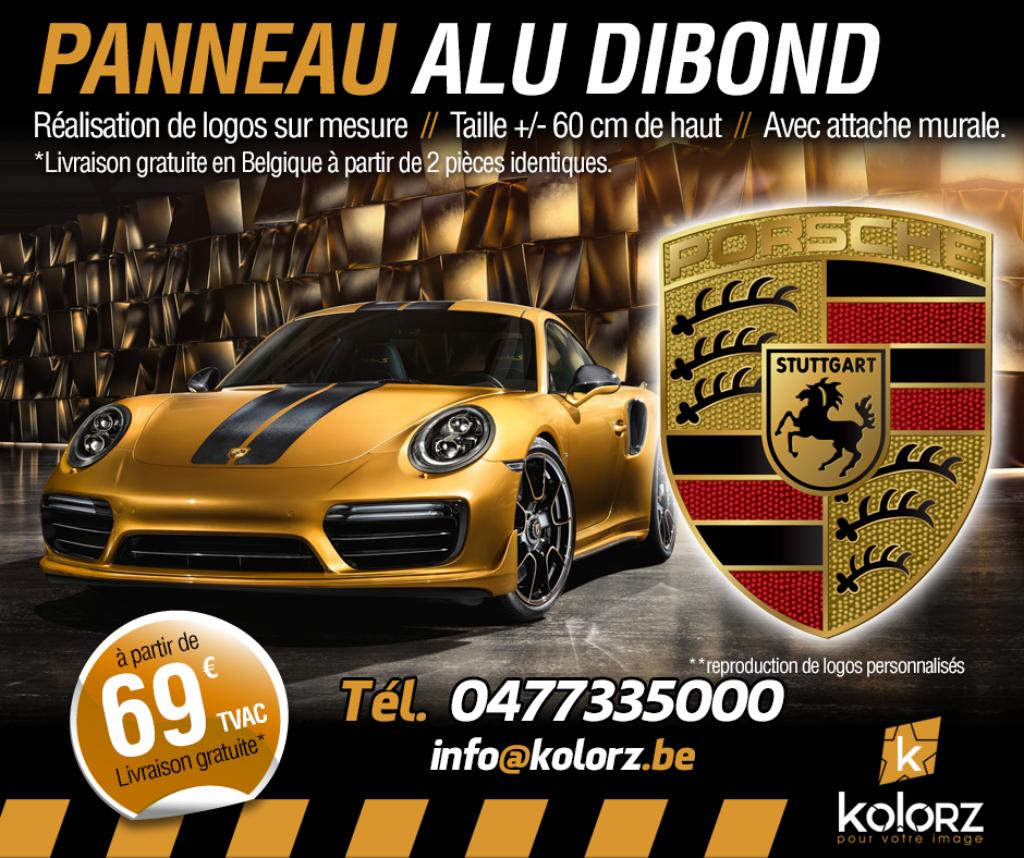 Panneaux Alu dibond 60 cm de haut, logo personnalisé., Enlèvement ou Envoi, Neuf, Panneau publicitaire