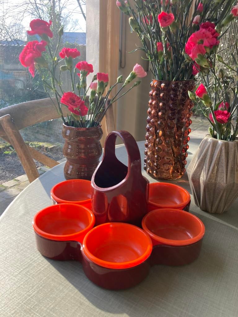 Retro snackschaal Emsa, Enlèvement ou Envoi, Utilisé, Rond, Synthétique