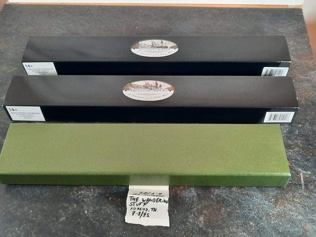 3 verschillende toverstokken/wands (the noble collection), Verzamelen, Harry Potter, The noble collection, Ophalen of Verzenden