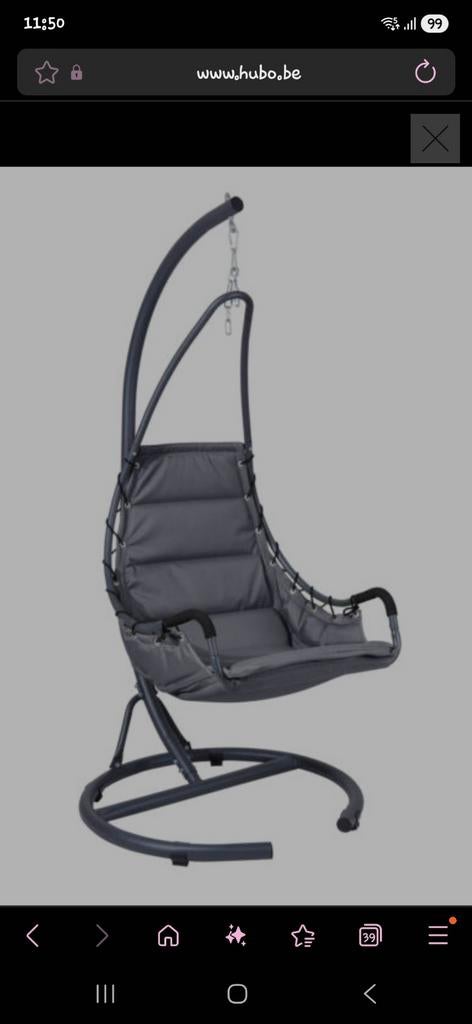 Chaises suspendu de jardin ou terrasse, Enlèvement, Neuf