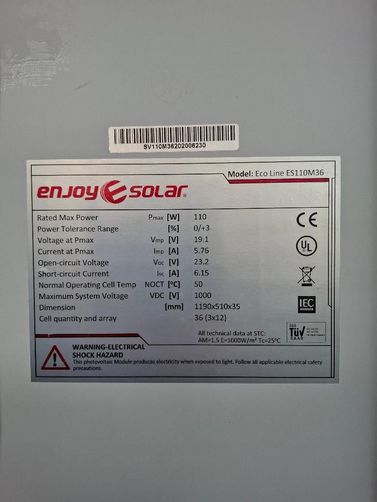 zonnepanelen set camper, Ophalen, Gebruikt