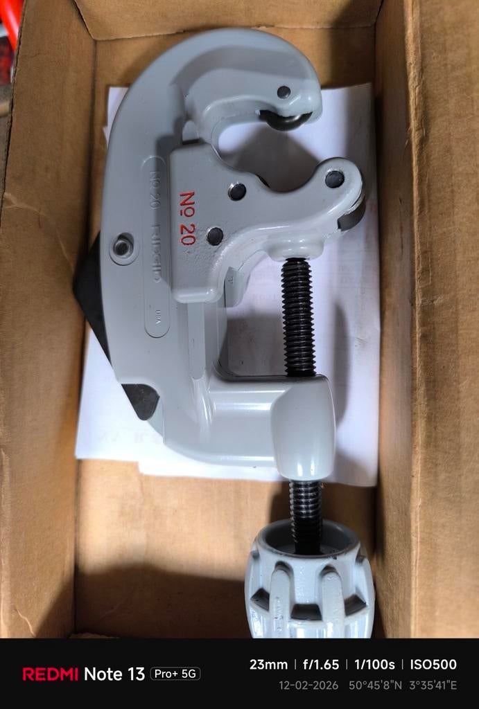 buizen snijder ridgid nr20 nooit gebruikt, Ophalen