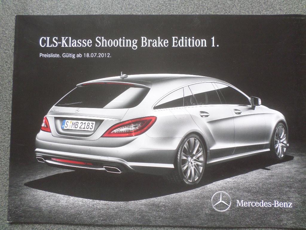 Brochure Mercedes CLS Shooting Brake Edition 1, Enlèvement ou Envoi, Mercedes