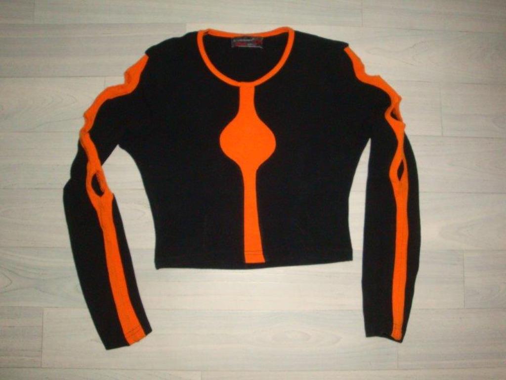 korte shirt met lange mouwen - La petite Française, Ophalen, Zwart, Lange mouw